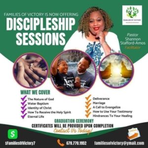 Discipleship Sessions – Families of Victory