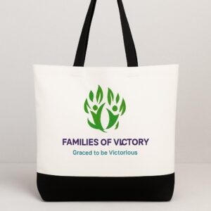 Families of Victory Large Cotton Tote Bag