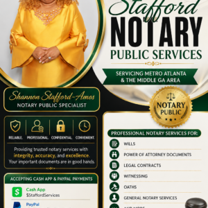 Mobile Notary Services – Stafford Notary
